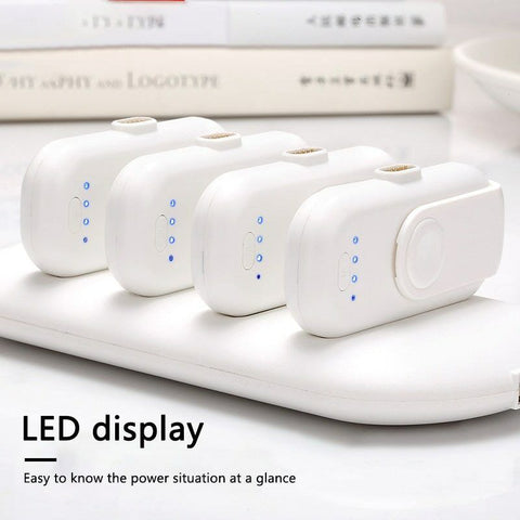 Set of 4 Mini Magnetic Finger Power Bank Portable Charger for Mobile Phones AZ