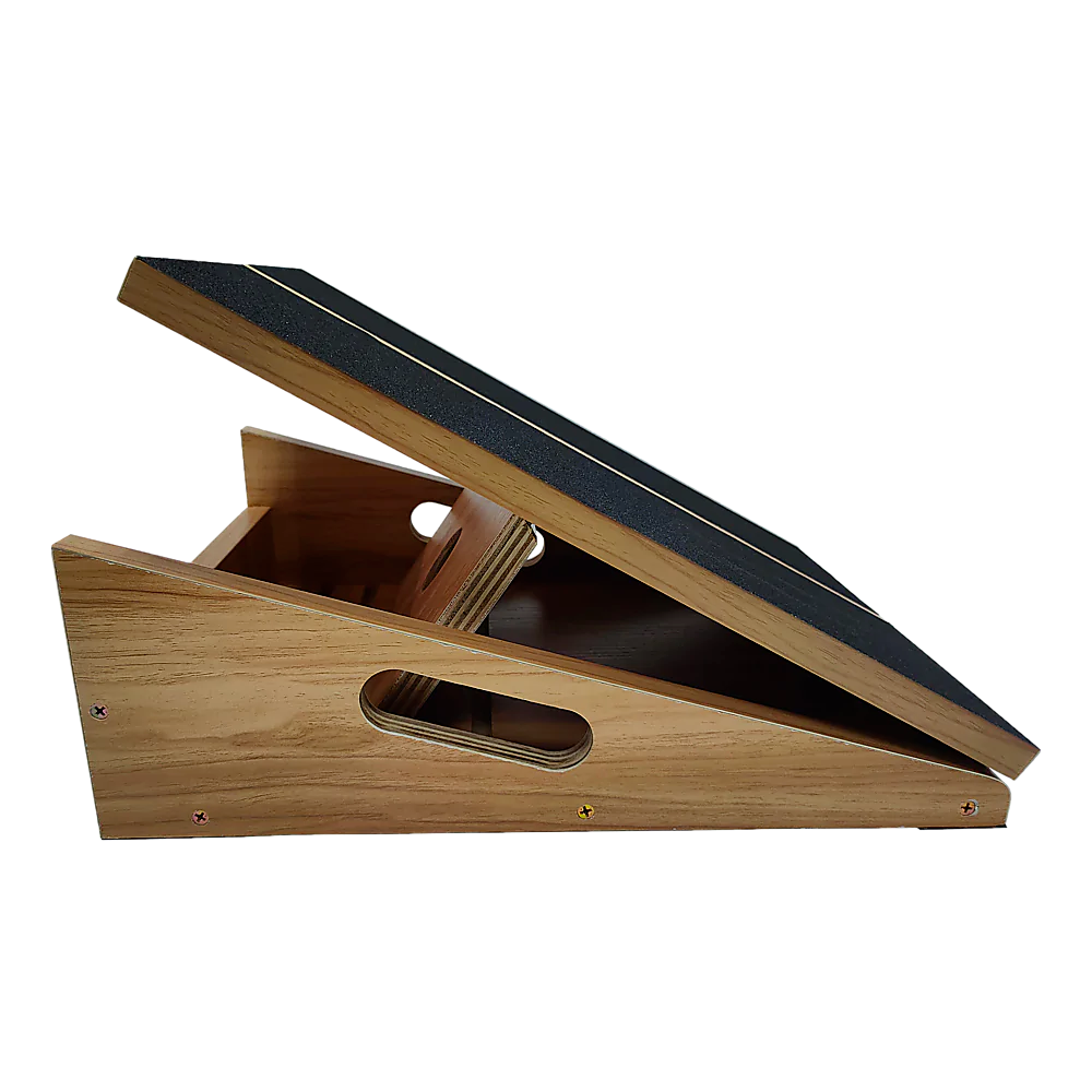 Wooden Slant Exercise Board With Adjustable Incline And Non-Slip Surface