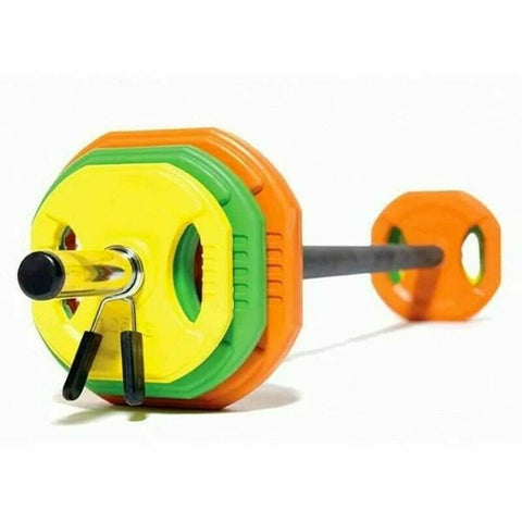 New Aerobic Body Pump Barbell Set Tri Grip Plate Weight Strength Group Fitness