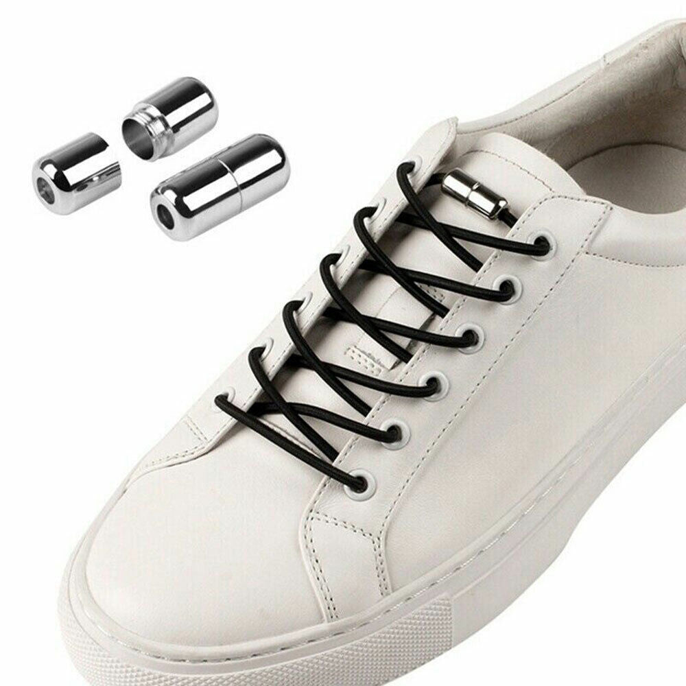 Lock Laces Elastic No Tie Shoelaces White