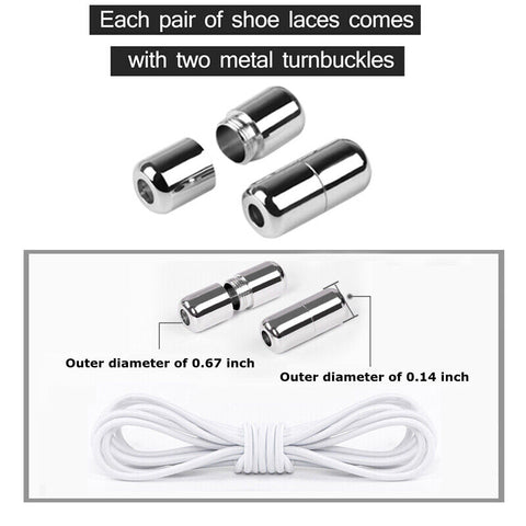 No Tie Shoelaces Elastic - Lazy Shoe Lace for Sneakers New Lock Laces Life Hack