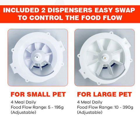 NEW 6.5L Wireless Automatic Pet Feeder Dog Cat Food Dispenser Smart iOS Android